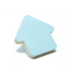 Самозалепващи листчета 76х76мм стрелка неон