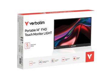 Монитор Verbatim Portable 14' FHD Touch Monitor LIGHT