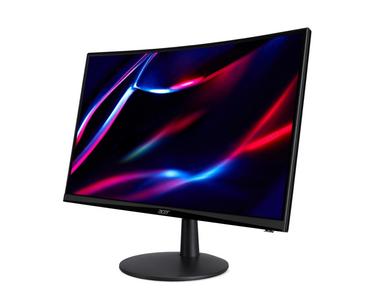 Монитор Acer Nitro ED240QS3bmiipx, 23.6' Curved 1500R, VA, Anti-Glare, FHD 1920x1080, ZeroFrame, FreeSync Premium, 180Hz, 1ms, 100M:1, 250 cd/m2, 1xDP, 2xHDMI, HDR ready, Speakers 2Wx2, Audio in/out, VESA, Tilt, Acer Display Widget, Black