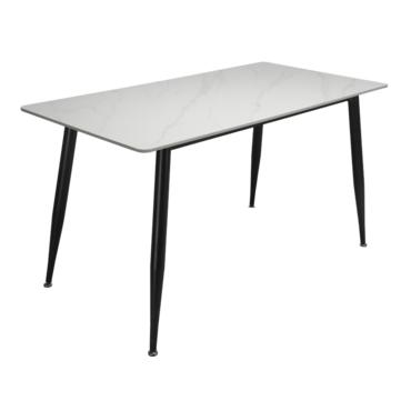 Трапзна маса ДЕАНА-снимка отстрани, маса в два цвята