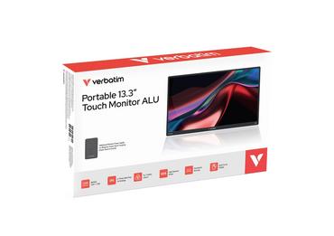 Монитор Verbatim Portable 13.3'  WUXGA Touch Monitor ALU with Wireless Power Supply incl. Power Bank 5000mAh