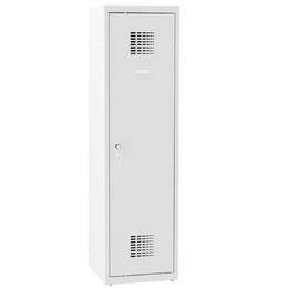 Метален гардероб FRT с 1 отделение 145х40х50 см - сниман в профил, затворена врата, сив