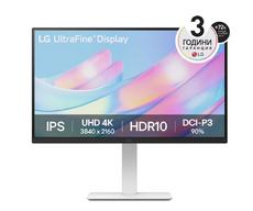 Монитор LG 27US500-W, 27' UHD 4K, IPS Panel Anti-Glare, 5ms, 1000:1, 300cd/m, 3840x2160, DCI-P3 90% t, HDR 10, HDMI, DisplayPort, Dynamic Action Sync, LG Switch, Headphone out, Height / Pivot / Tilt Adjustable Stand, Black/White