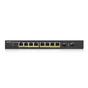 Комутатор ZyXEL GS1900-10HP v2, 8-port GbE L2 PoE Smart Switch + 2 SFP slots, 802.3at, desktop, fanless, 70 Watt