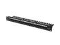 Пач панел Lanberg patch panel 24 port 1U 19' CAT.6a utp with cable organizer black