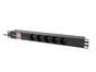 Разклонител Lanberg power distribution unit (pdu) 19' 1U 16a 2m 5x french outlets black