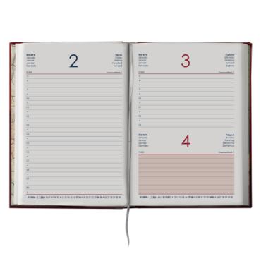 Календар - бележник ВИТОША A5 отворен с дати