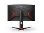 Монитор AOC C27G2Z3/BK, 27' Curved 1500R VA WLED, 1920x1080@280Hz, 1ms GtG, 0.5MPRT, 300cd m/2, 4000:1, 80M:1 DCR, Adaptive Sync, FlickerFree, Blue Light tech. Soft., Tilt, Height Adjust, Swivel, 2xHDMI, DP