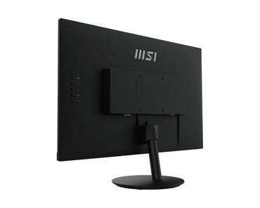 Монитор MSI PRO MP271A, 27', 1ms, 100Hz, IPS, 1920x1080 (FHD), 16:9, FLAT, Display Kit App, Adaptive-Sync, EyesErgo, Less Blue Light, 108% SRGB, AG, 300 nits, 1000:1, DP(1.2a), HDMI 1.4b, VGA, Line-in, Speakers 2x2W, Tilt, VESA, Black, 3.9kg