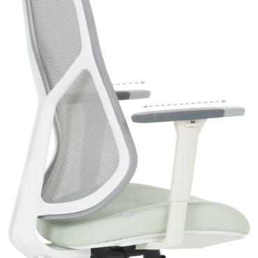 Директорски стол АНГЕЛА- ергономичен, бял полипропилен