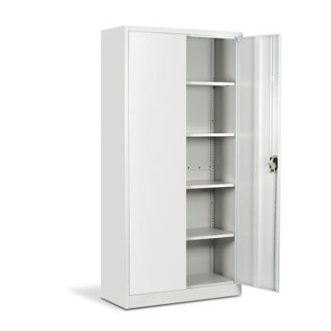 Архивен шкаф BTL L с 5 отделения 185х90х40 см- бял, празен, с отворена дясна врата