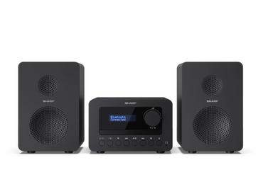 Аудио система Sharp Audio Systems XL-B520D(BK), HI-FI MICRO SYSTEM, 40 (peak), DAB+/DAB and FM radio with RDS, Bluetooth v5.0, CD player, USB MP3 playback, 3.5mm Headphone jack / line-out, wooden speaker, Black