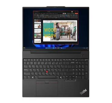 Лаптоп Lenovo ThinkPad E16 G2 Intel Core Ultra 7 155H (up to 4.8GHz, 24MB), 32GB(16+16) DDR5-5600, 1TB SSD, 16' WUXGA (1920x1200) IPS AG, Intel Arc Graphics, FHD&IR Cam, Backlit KB, Black, WLAN, BT, 3cell, FPR, DOS, 3Y Onsite