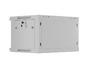 Комуникационен шкаф Lanberg rack cabinet 19' wall-mount 6U/600x450 with perforated door grey (flat pack)