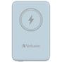 Външна батерия Verbatim MCP-10BE Power Pack 10000 mAh with UBS-C PD 20W / Magnetic Wireless Charging 15W Blue