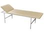 Медицинска кушетка PMT KC - сглобена, снимана отляво, с чупещ се гръб, тапицирана в бежова кожа