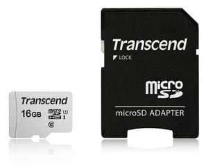 Памет Transcend 16GB microSD UHS-I U1 (with adapter)