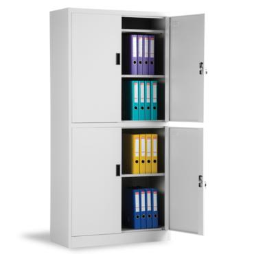 Архивен шкаф BTL LZ с 5 отделения 184х90х40 см- с две отворени врати, пълен с калсьори, сниман отпред