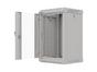 Комуникационен шкаф Lanberg rack cabinet 10' wall-mount 9U/300x300 (flat pack) with glass door grey