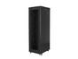 Комуникационен шкаф Lanberg rack cabinet 19' free-standing 42U / 800x800 self assembly flat pack with mesh door, black