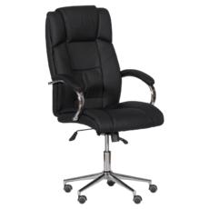 Директорски стол ЯВОР -снимка отпред, черен цвят