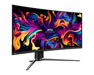 Монитор MSI MPG 341CQPX QD-OLED, 34.18', 0.03ms, 240Hz, 3440x1440(UWQHD), 21:9, CURVE 1800R, AR, FreeSync Premium Pro, CLEARMR 13000, HDR True Black 400, 1000 nits, 3000:1, DCR 150M:1, DP(1.4a), 2xHDMI 2.1, TypeC DP w/PD(98W), USB hub, Heigh Adj., Black, 