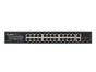 Комутатор Lanberg switch 24x 1GB poe+/2x GB 2x sfp rack 19' gigabit ethernet 360w