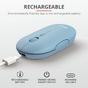 Мишка TRUST Puck Wireless & BT Rechargeable Mouse Blue