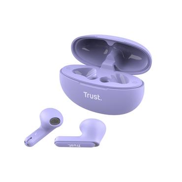 Слушалки TRUST Yavi Bluetooth ENC Earphones Purple