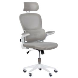 Директорски стол АТИЛА- снимка отпред, сив цвят