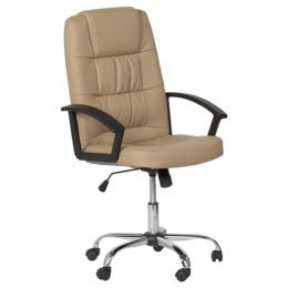 Директорски стол ГРЕГ-снимка отпред, бежов цвят