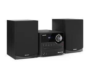 Аудио система Sharp Audio Systems XL-B512(BK), HI-FI MICRO SYSTEM, 45W total max power output, FM PLL tuner, Bluetooth v5.0, CD player, USB, 3.5mm Aux-in / line-in, wooden speaker, Black