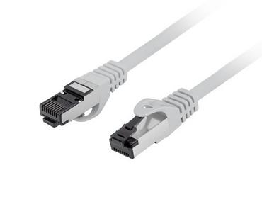 Кабел Lanberg patch cord CAT.8.1 S/FTP LSZH CU 1m, grey