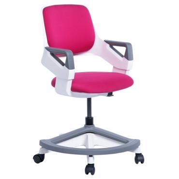 Детски стол ВЕНЕТА със степенка-снимка отстрани, розов цвят