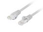 Кабел Lanberg patchcord CAT.6 UTP LSZH CCA 0.5m Fluke Passed, Grey