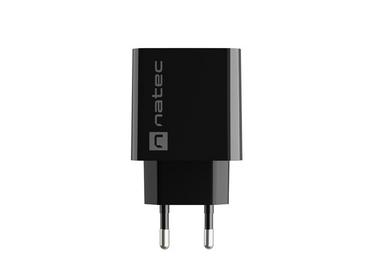 Адаптер Natec USB Charger Ribera 1X USB-A + 1X USB-C 20W, Black