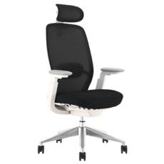 Работен стол ХЕЛИОС- черен меш, сниман отпред