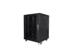 Комуникационен шкаф Lanberg rack cabinet 19' free-standing 15U/600x600 (flat pack) black