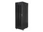 Комуникационен шкаф Lanberg rack cabinet 19' free-standing 37U / 600x800 self assembly flat pack with mesh door LCD, black
