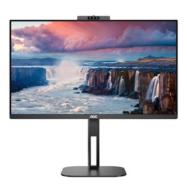 Монитор AOC 24V5CW/BK, 23.8' IPS WLED, 1920x1080@75Hz, 4ms GtG, 1ms MPRT, 300cd m/2, 1000:1, DCR 20M:1, FreeSync, FlickerFree, Low Blue Light, 5Wx2, 2MP Windows Hello, Tilt, Height Adjust, Pivot, Swivel, HDMI, DP, USB hub