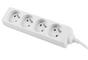 Разклонител Lanberg power strip 1.5m, 4 sockets, french quality-grade copper cable, white
