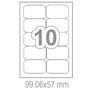 Самозалепващи етикети 99.06x57 10 бр.