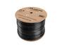 Кабел Lanberg LAN cable CAT.6 utp 305m solid outdoor gel-filled cu black fluke passed