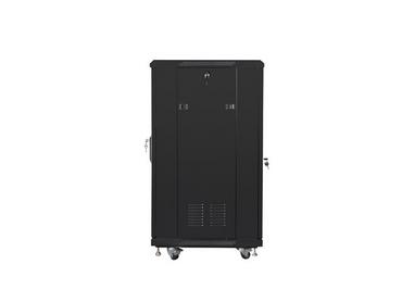 Комуникационен шкаф Lanberg rack cabinet 19' free-standing 22U/600x600 (flat pack) black