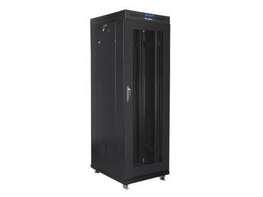 Комуникационен шкаф Lanberg rack cabinet 19' free-standing 37U / 600x800 self assembly flat pack with mesh door LCD, black