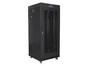 Комуникационен шкаф Lanberg rack cabinet 19' free-standing 27U/600x600 (flat pack) with mesh door lcd black v2