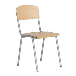 Ученически стол Ана Е-263 сива рамка- снимка отпред