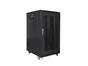 Комуникационен шкаф Lanberg rack cabinet 19' free-standing 22U/600x800 (flat pack) with mesh door black