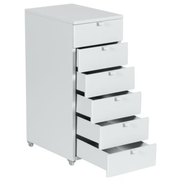 Метален контейнер K BTL с 6 чекмеджета- отворени 6 чекмеджета