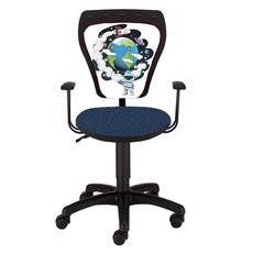 Детски стол КОСМОС- черна база, снимка отпред